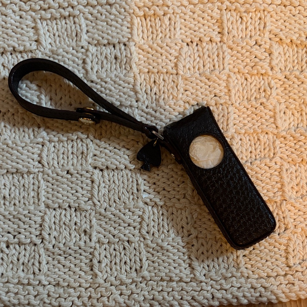 Kate Spade Vintage Black Leather iPod Case